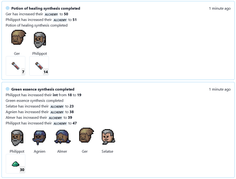 Event logs